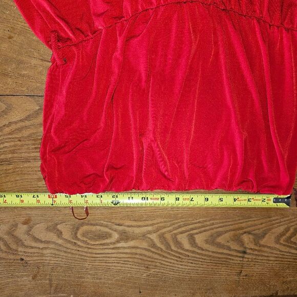 Lucy Diamonds Women's 3X Red Romper Jumpsuit Fair to Good Condition - Picture 7 of 10